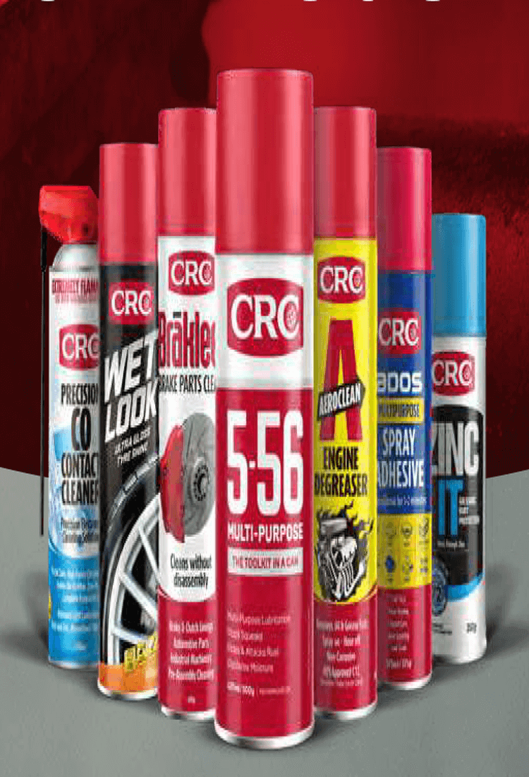 Various CRC products displayed, illustrating why you should consider switching to CRC products.