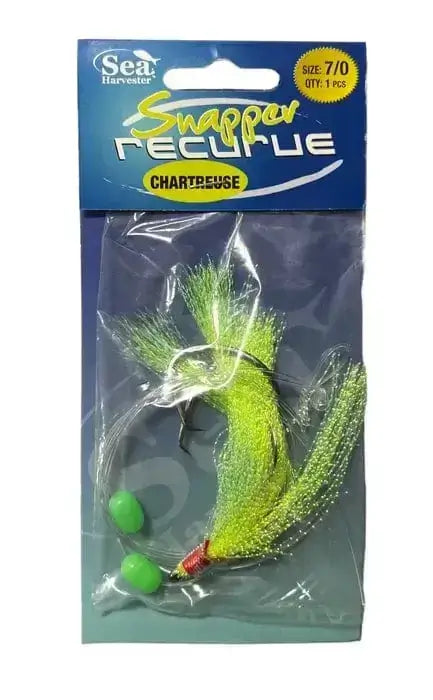 Power of Snapper Recurve 70 in Hook-Up Rates for Anglers featuring chartreuse fishing lure.