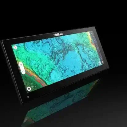 Fish Finders NZ: Simrad GPS and chartplotter with detailed underwater mapping.