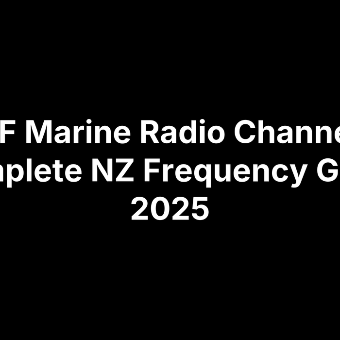 VHF Marine Radio Channels: Complete NZ Frequency Guide 2025