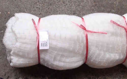 Marine Projects with 3 Inch 0.5mm X 36md Pacific Island Mesh rolled and tied for various marine applications.