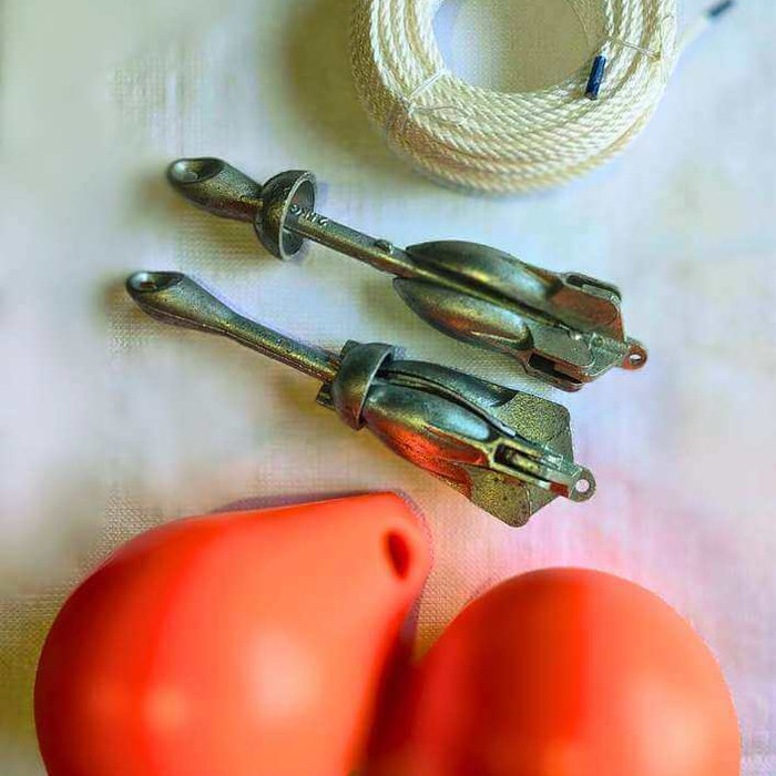 60m Net Buoy Anchor Combo Featuring a 2kg Danforth