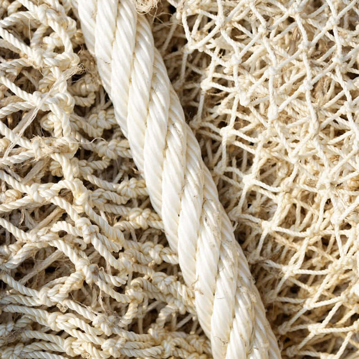 Close-up of 4 Inch Heavy Duty Pacific Island Nets showcasing the sturdy mesh and thick rope.