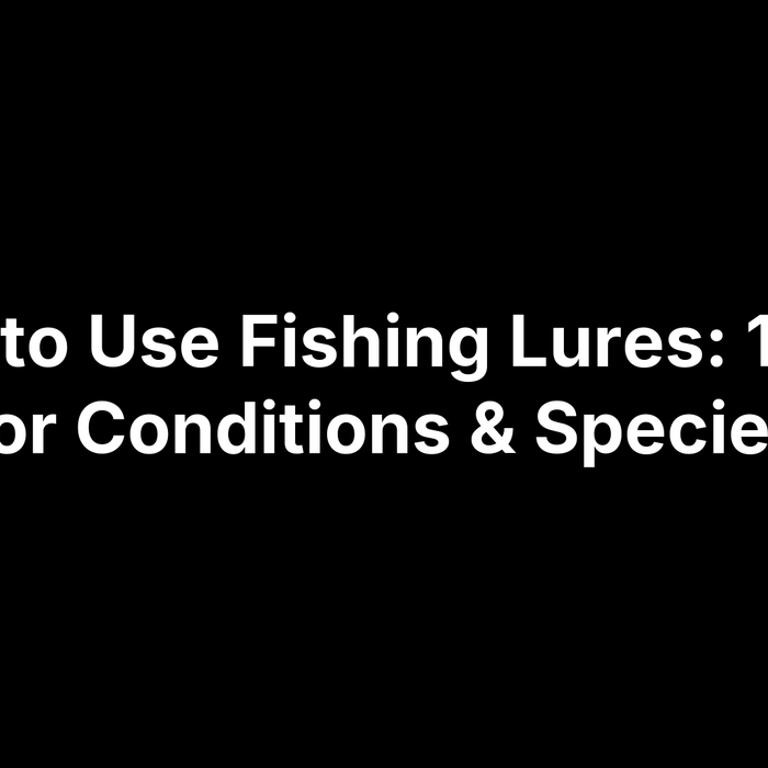 When to Use Fishing Lures: 12 Tips for Conditions & Species