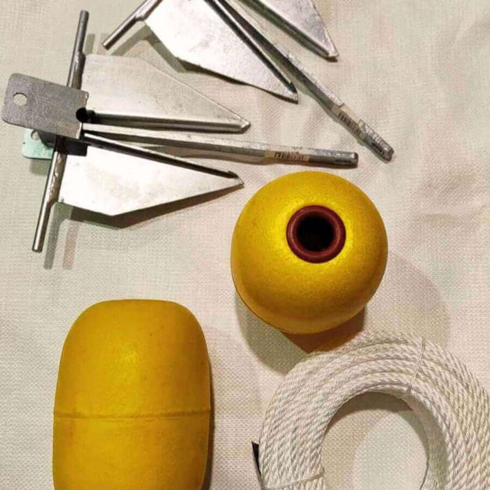 60m Fishing Net Buoy and 2.5kg Dan Anchor