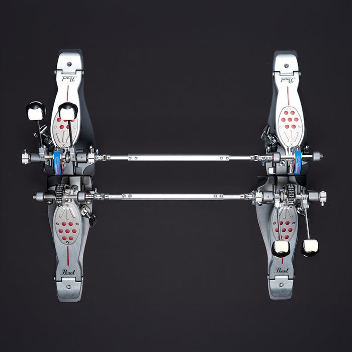 A pair of wheels on a black background
