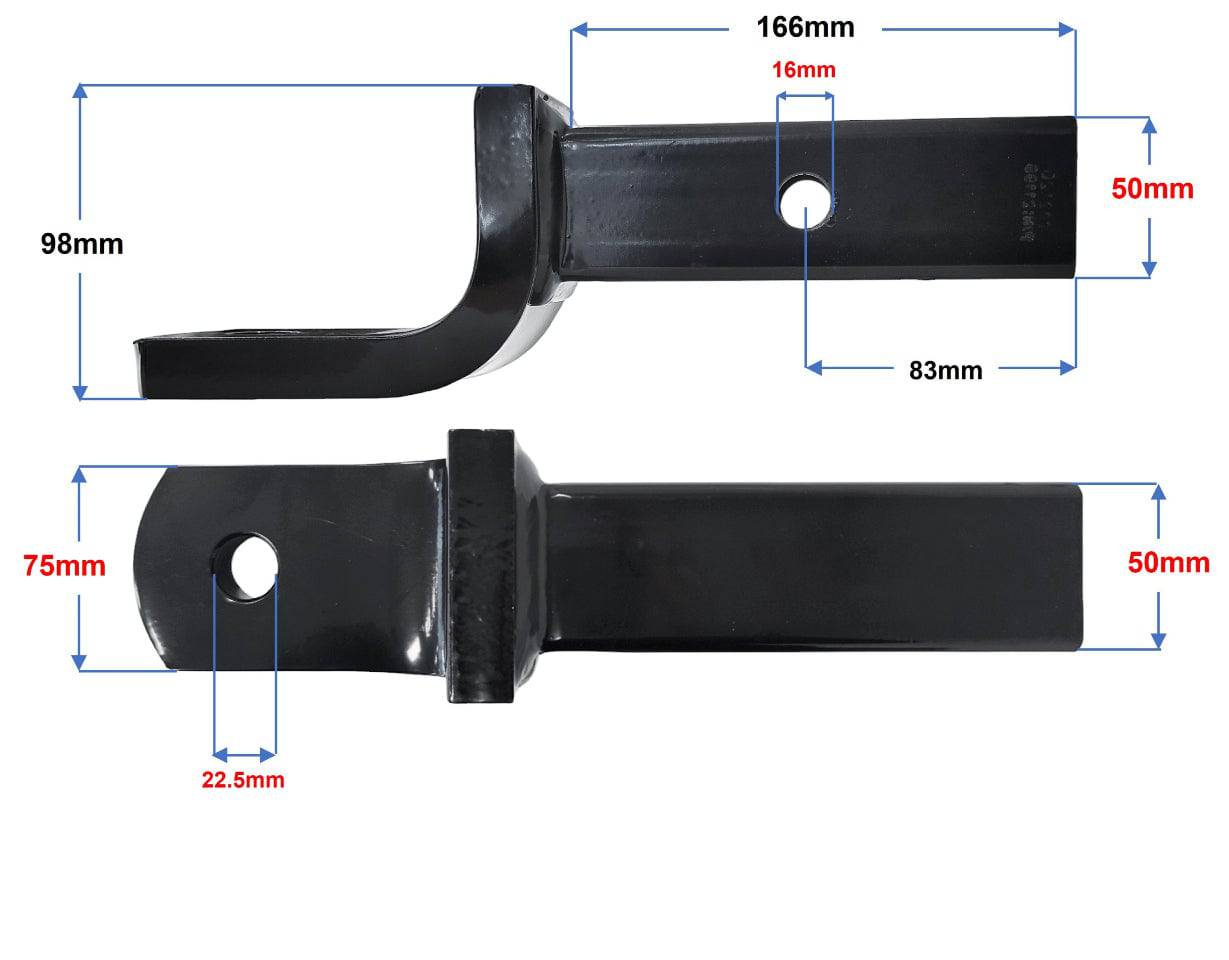 About the Hr Towball Mount STD 193MM for Vehicle Hauling dimensions and features.