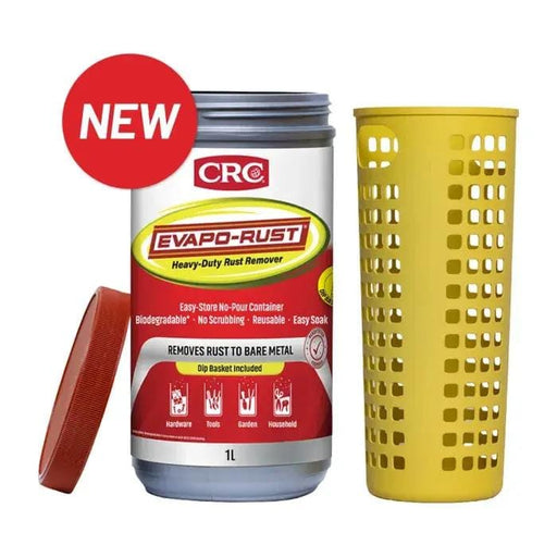 Wholesale CRC Evapo-Rust Canister 1L - Rust Remover with Dip Basket (Pack of 6)