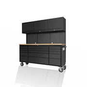 Kiwi Grab Kiwi Grab 72 Inch 18 Drawers black Tool Chest workbench 72 Inch 18 Drawers black Tool Chest workbench