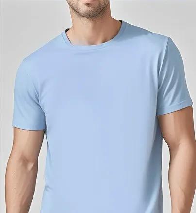 Solid Casual Crewneck T-Shirt — Loose Fit Pure Cotton | Men's Everyday Tee – view 69