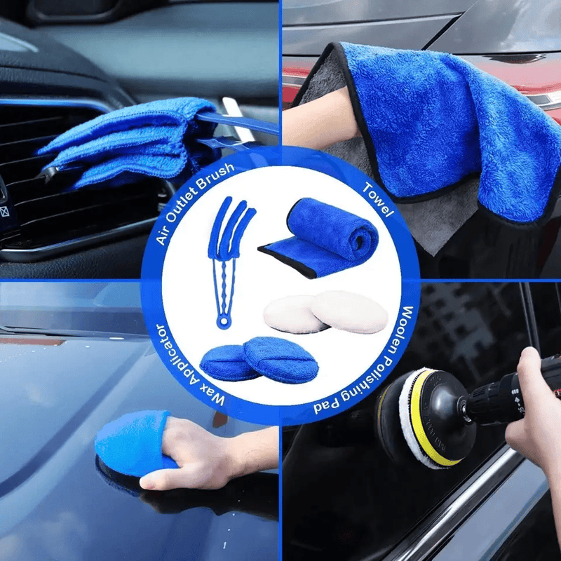 salelink.co.nz Unbranded Car Detailing Brush Set Car Detailing Brush Set | Action Outdoors NZ