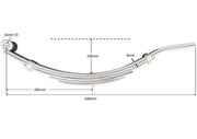 Trojan Multi-Leaf Short Slipper Spring 5LF 2000kg Pair For Heavy-Duty Trucks And Trailers – view 1