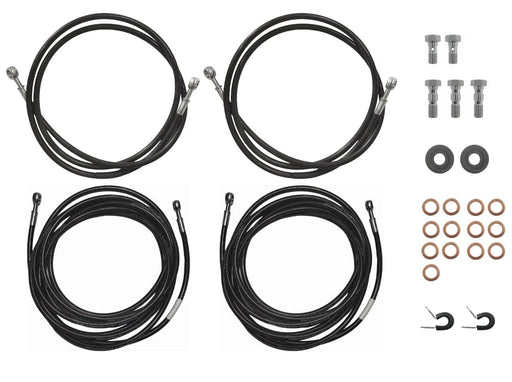 Trojan Stainless Steel Teflon Brake Hose Kit Banjo To Banjo 2x1.5m 2x4.5m