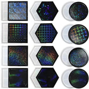 Holographics Coaster Moulds - Round/Square/Hexagonal – view 1