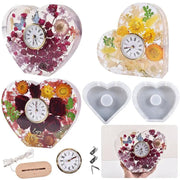 Resin Art NZ Moulds Heart Shape Clock Stand Moulds Heart Shape Clock Stand Moulds | NZ