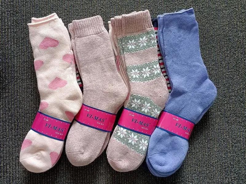 Thick Socks 12 Pairs Women's Thick Thermal Crew Socks, Size 6-10, Random – view 1