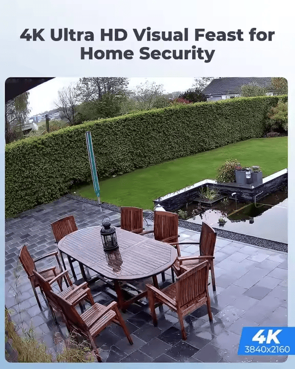 4CH POE Home Night Vision Security Camera System – view 5