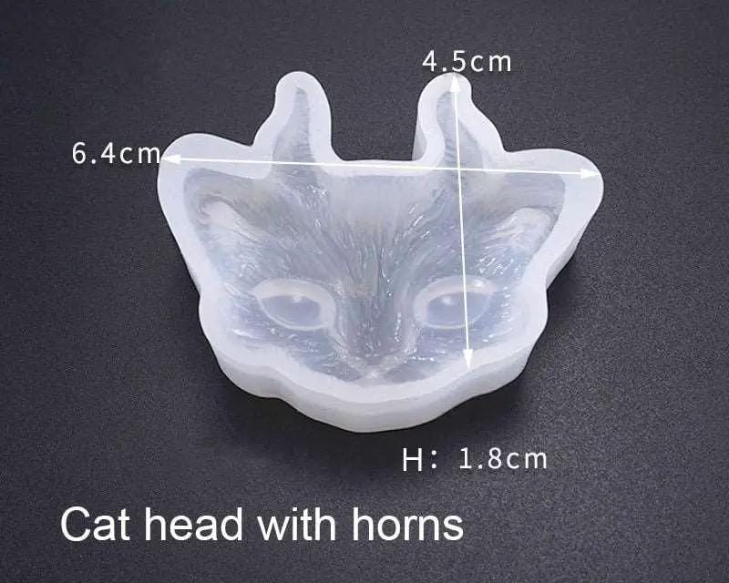 Resin Art NZ Moulds Cat Head Tag Moulds Cat Head Tag Moulds | NZ