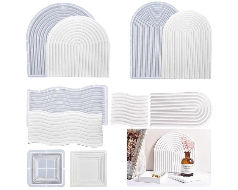 Resin Art NZ Moulds Serving Board Coaster Tray Resin Candle Moulds Serving Board Coaster Tray Resin Candle Moulds | NZ