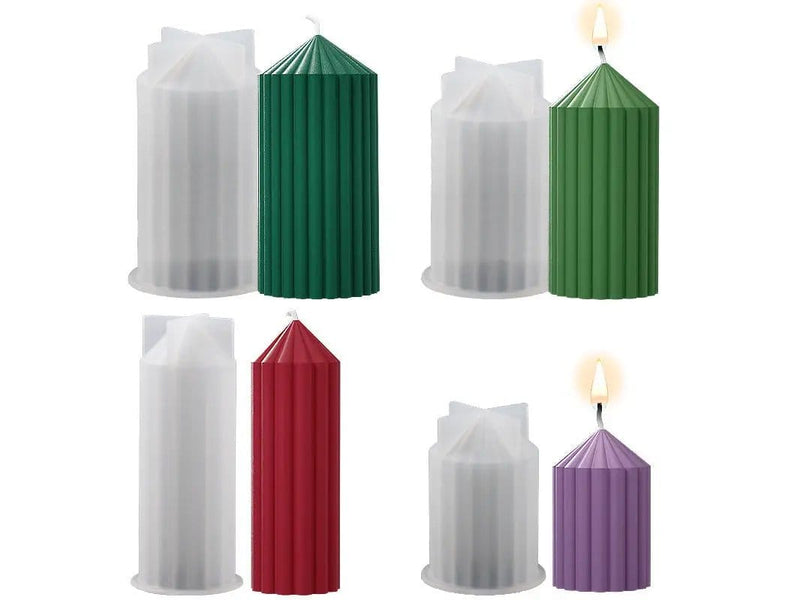 Candle Casting Mould with Resin, Cement, Candle - 05 – view 1