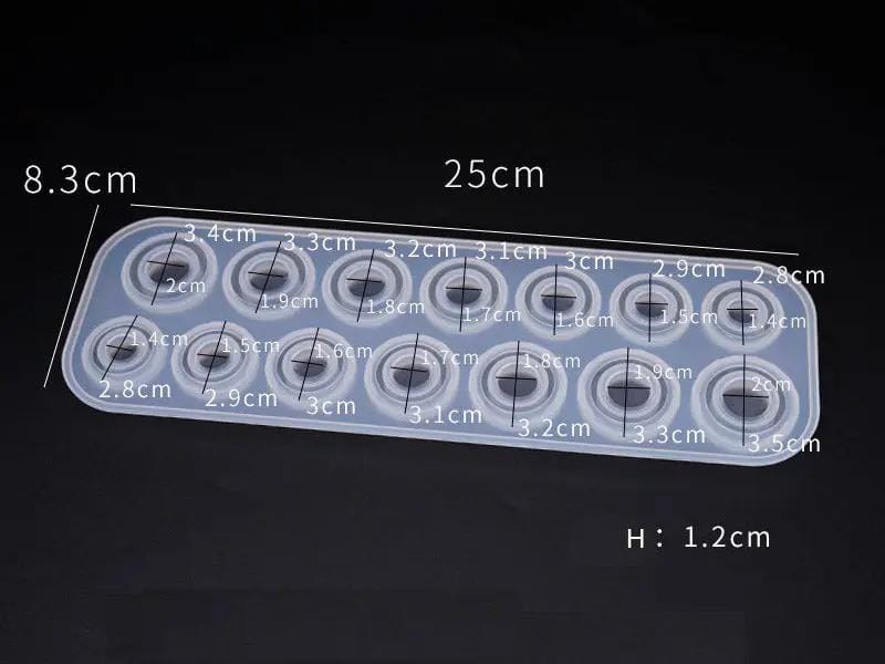 Resin Art NZ Moulds Ring Moulds - Whole set ( Arc / Diamond-Shape ) Ring Moulds - Whole set ( Arc / Diamond-Shape ) | NZ
