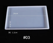 Fruit Tray Coaster Moulds Geode Agate Tray Serving Board Moulds – view 6