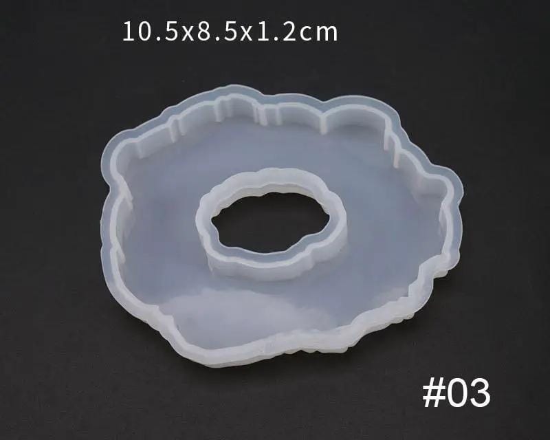 Resin Art NZ Moulds Irregular Coaster Moulds - 010 with hole Irregular Coaster Moulds - 010 with hole | NZ