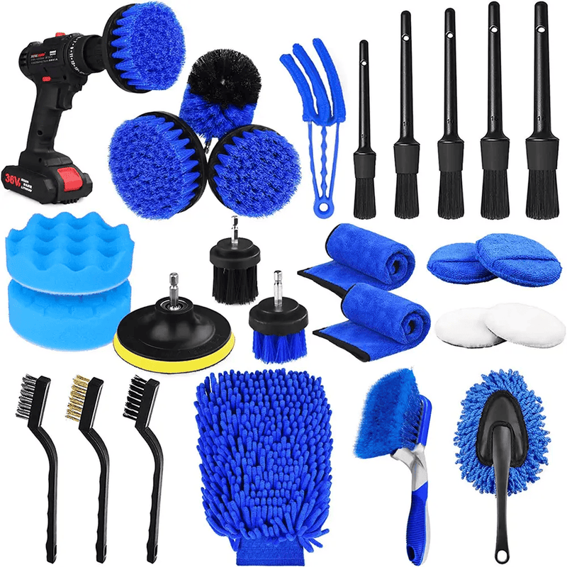 salelink.co.nz Unbranded Car Detailing Brush Set Car Detailing Brush Set | Action Outdoors NZ