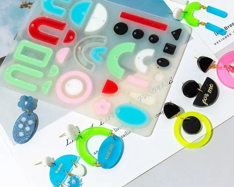 DIY Silicone Resin Moulds Earrings Pendant Epoxy Casting Moulds - 20 – view 3