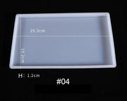 Fruit Tray Coaster Moulds Geode Agate Tray Serving Board Moulds – view 1