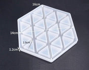 Resin Art NZ Moulds Coaster Moulds - Hollow Hexagonal Coaster Moulds - Hollow Hexagonal | NZ
