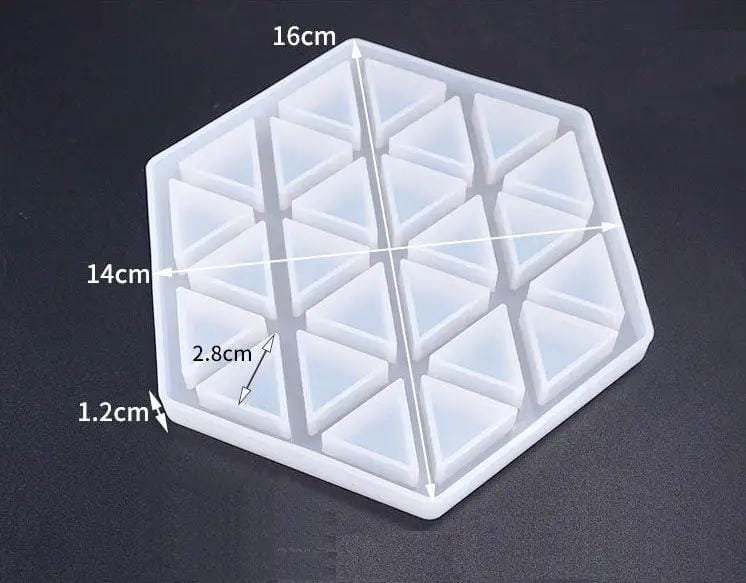 Resin Art NZ Moulds Coaster Moulds - Hollow Hexagonal Coaster Moulds - Hollow Hexagonal | NZ
