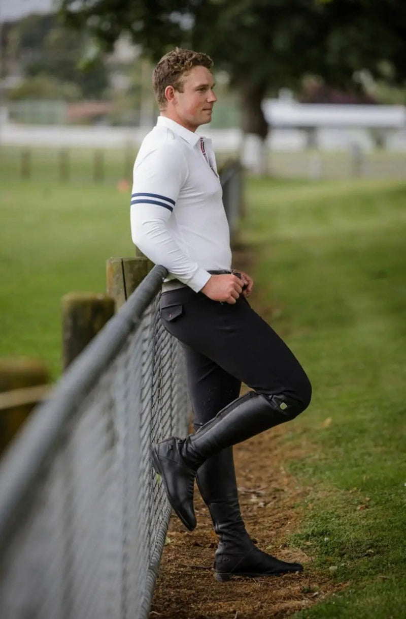 The Brave Pants Company General Mens Endura Black Breech Endura Mens Knee Grip Breeches 420GSM Polyester Nylon
