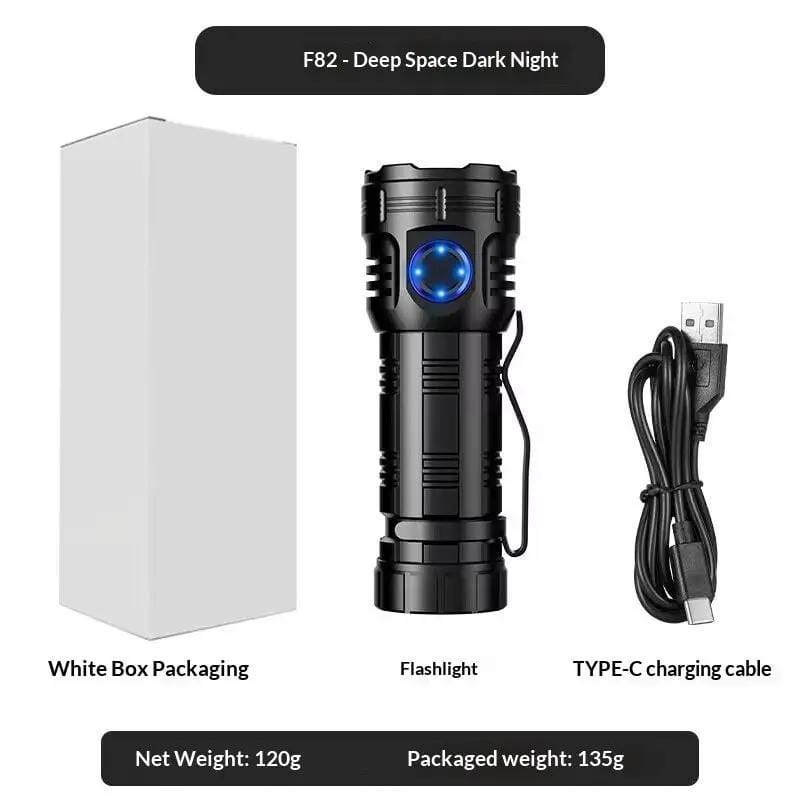 Bright Eight-Eye Monster High-Intensity Flashlight Rechargeable For Outdoor Use - Bright Eight-Eye Monster – view 1