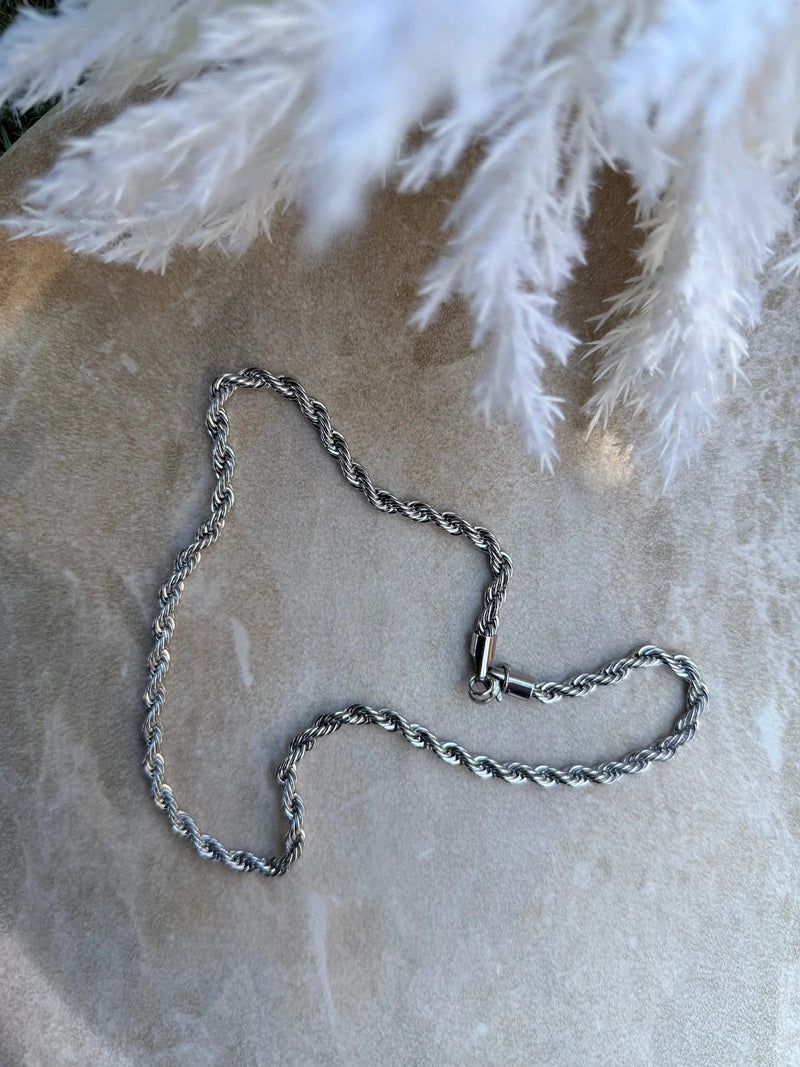 Tahana Jewellery Necklace Hiriwa Kōrere Silver Necklace ( Unisex ) Hiriwa Kōrere Silver Necklace ( Unisex )