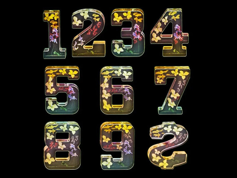 Resin Art NZ Moulds Number Moulds - Individual - Super Large Number Moulds - Individual - Super Large | NZ