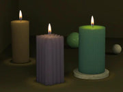 Candle Casting Mould with Resin, Cement, Candle - 03 – view 3