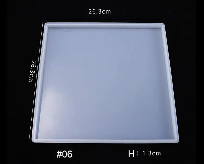 Fruit Tray Coaster Moulds Geode Agate Tray Serving Board Moulds – view 8