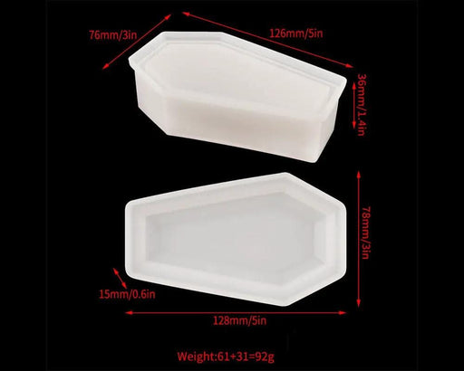Resin Casting Vampire Coffin Moulds Set for DIY Craft Halloween Decoration - Silicone (SJGMJ 002) – view 2