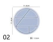 Resin Art NZ Moulds Dish Moulds - Round Grid Dish Moulds - Round Grid | NZ
