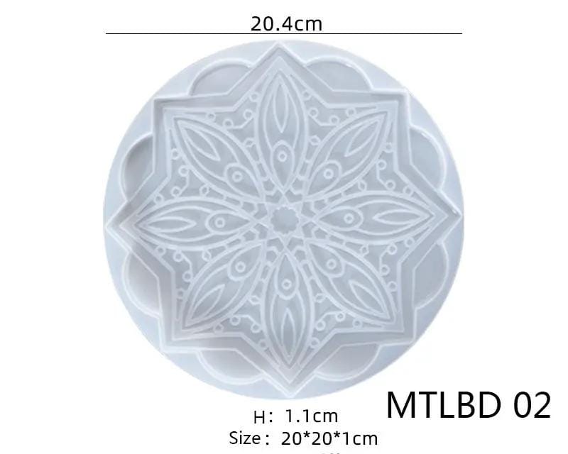 Resin Art NZ Moulds Coaster Moulds - Mandala Coaster Moulds - Mandala | NZ