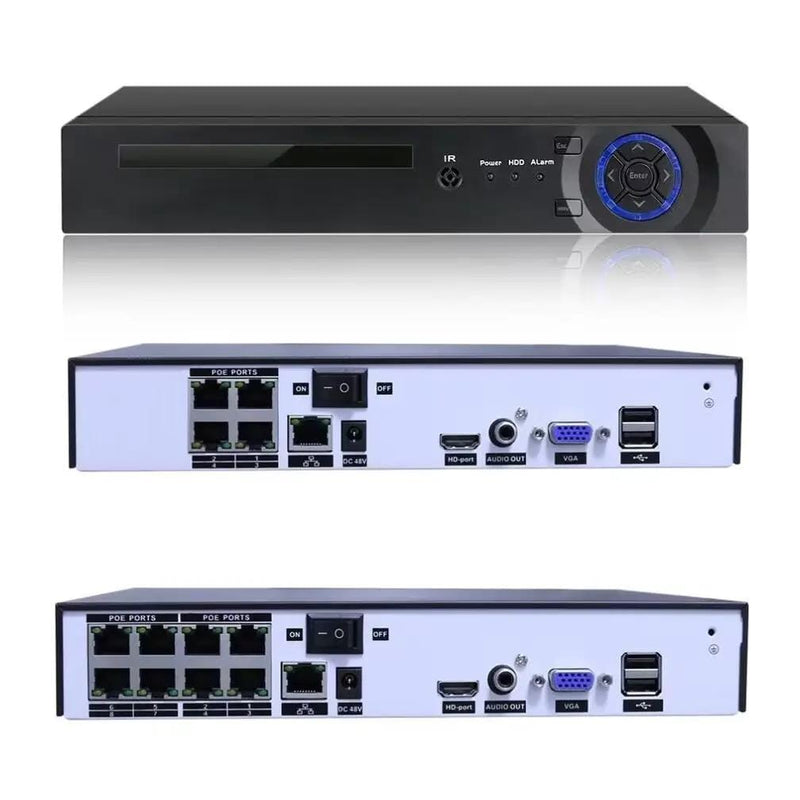 8CH POE Home Night Vision Security Camera System – view 3