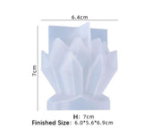 Candle Casting Mould with Resin, Cement, Candle - Crystal Cluster – view 2