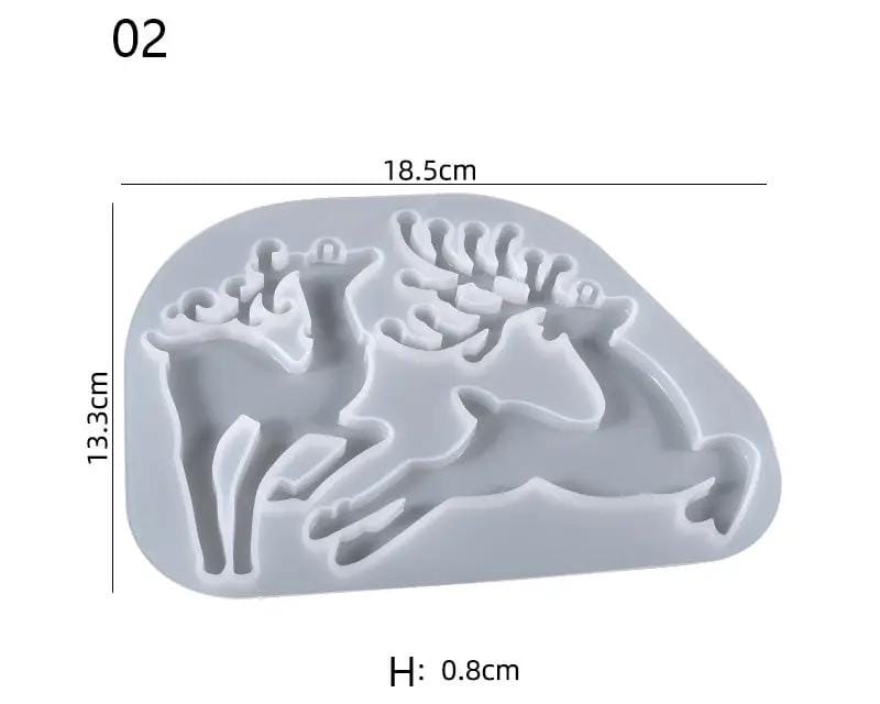 Resin Art NZ Moulds Christmas Moulds -  Elk Christmas Moulds -  Elk | NZ