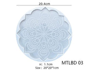 Resin Art NZ Moulds Coaster Moulds - Mandala Coaster Moulds - Mandala | NZ