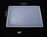 Fruit Tray Coaster Moulds Geode Agate Tray Serving Board Moulds – view 3