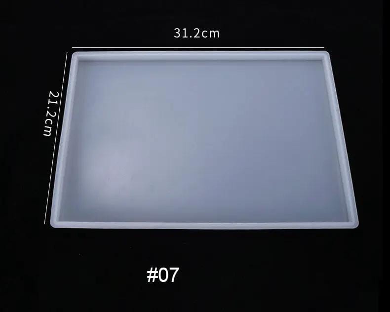 Fruit Tray Coaster Moulds Geode Agate Tray Serving Board Moulds – view 3