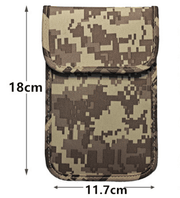 Mead's Supply & Equipment Outfitters limited Security & Privacy Camouflage Faraday Signal Blocking Pouch For RFID Phones And Key Fobs Camouflage Faraday Pouch for RFID Phones and Key Fobs