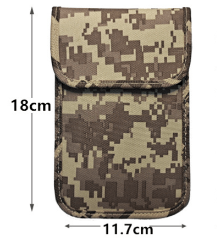 Mead's Supply & Equipment Outfitters limited Security & Privacy Camouflage Faraday Signal Blocking Pouch For RFID Phones And Key Fobs Camouflage Faraday Pouch for RFID Phones and Key Fobs