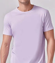 Solid Casual Crewneck T-Shirt — Loose Fit Pure Cotton | Men's Everyday Tee – view 66